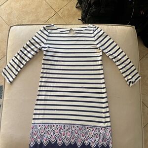 Lilly Pulitzer Navy and White Striped Top